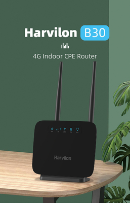 SIM 카드 1과 실내 Cat 4 4G CPE 라우터는 1 LAN 외부 안테나를 완