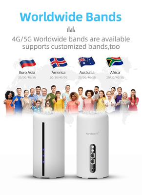 5G 4G 3G 네트워크를 위한 4.67Gbps 5G LTE 라우터 와이파이 6 AX3600 모바일 이중 대역 NSA SA 무선 모뎀