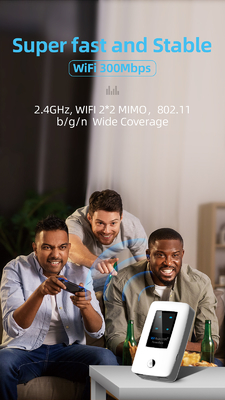 RJ45 희미한 LAN 포트와 5000mAh 4G 무선 포켓 라우터