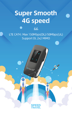 3000mAh 배터리와 4 LED 인딕션 와이파이 4G LTE 미파이 라우터