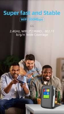 LCD 스크린 국제적 밴드와 3000mAh 4G LTE 무선 미파이 라우터 와이파이 핫스팟